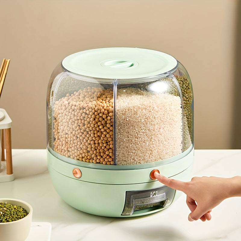 GrainGuard – Elegant Rotating Storage Box for Grain