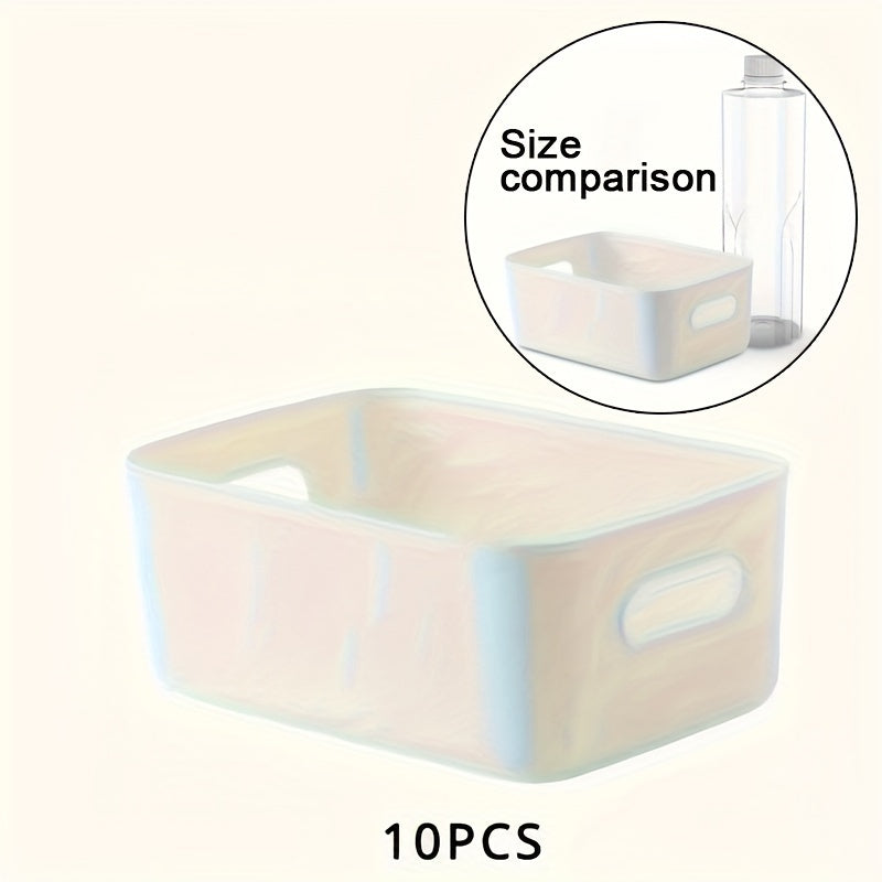 OrganiseerGemak - Set of 10 Wall Storage Boxes for Cosmetics and Snacks