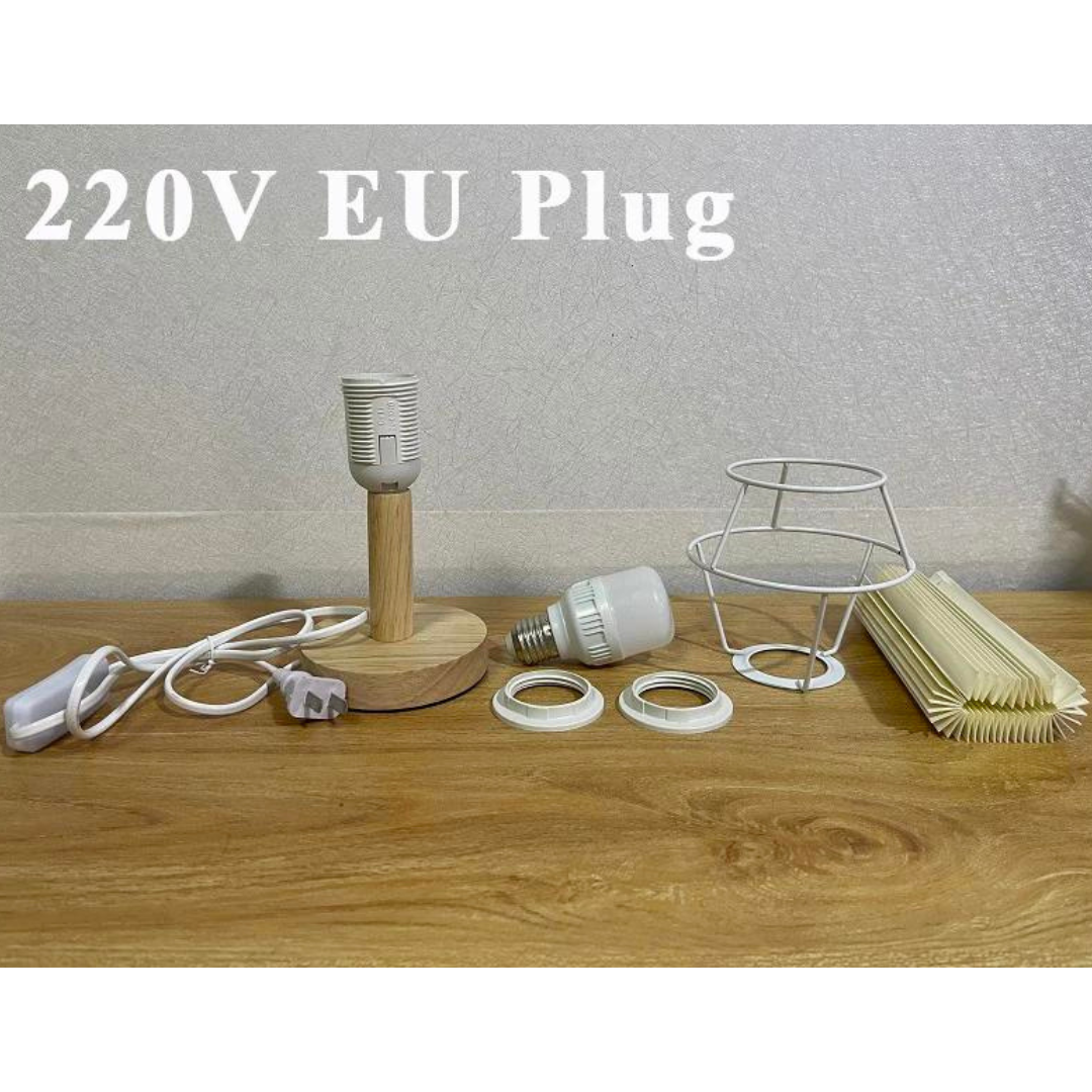 Foldable Pleated Table Lamp - Stylish Foldable LED Table Lamp for Unique Interior Design