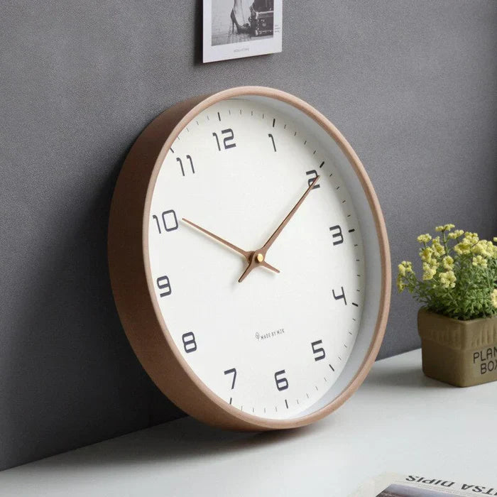 NordicTimber - Large Wooden Hanging Clock for Your Interior