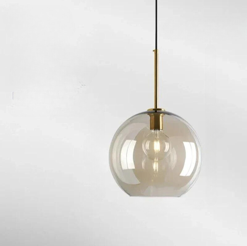 NordicGlow – Elegant Scandinavian Glass Ceiling Lamp