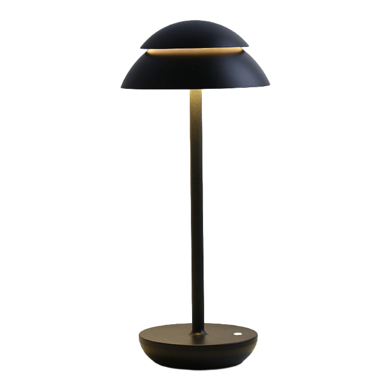 Aurelia Noire - Rechargeable Wireless Table Lamp with Built-in LED Lighting and Battery