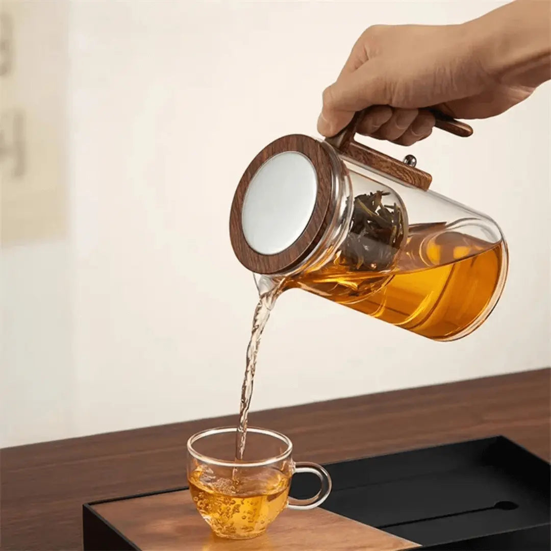 ClearBrew - Elegant Transparent Teapot for Coffee & Tea