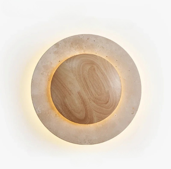 ZenGlow Vägglampa - Wabi-Sabi Minimalism för Din Vägg
