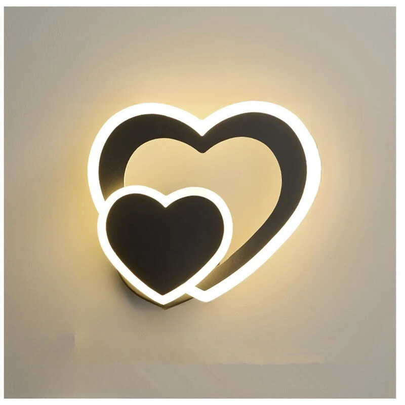 HeartGlow Vägglampa - Modern LED Belysning