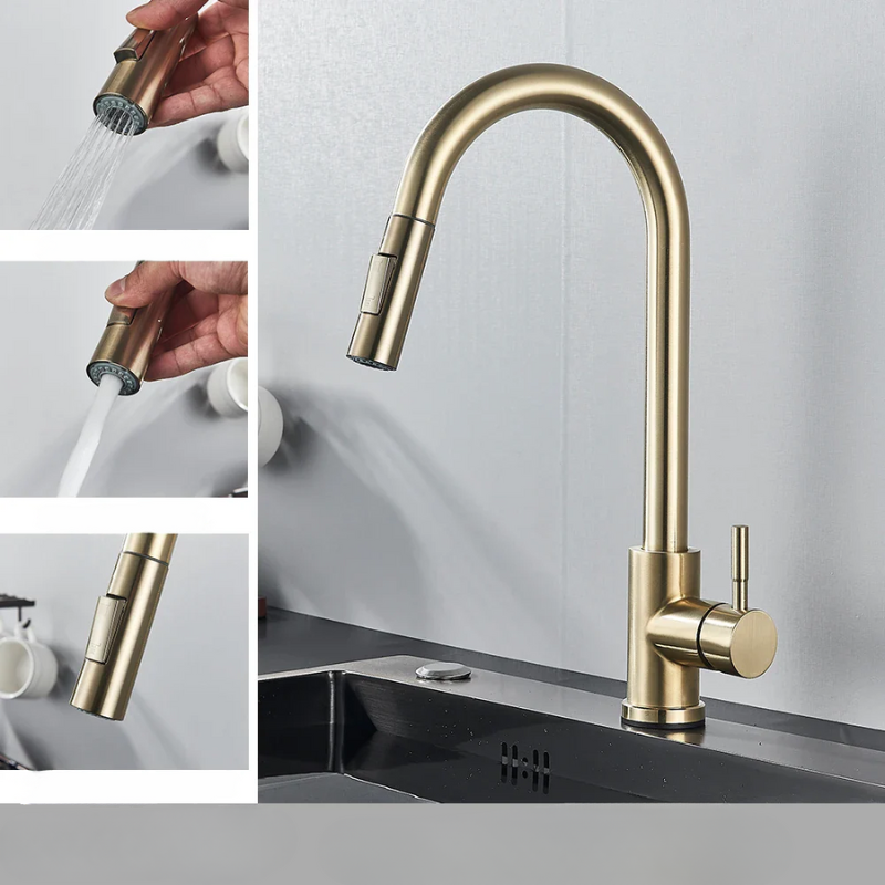 FlexiStream – Innovative Smart Faucet for Kitchen Convenience