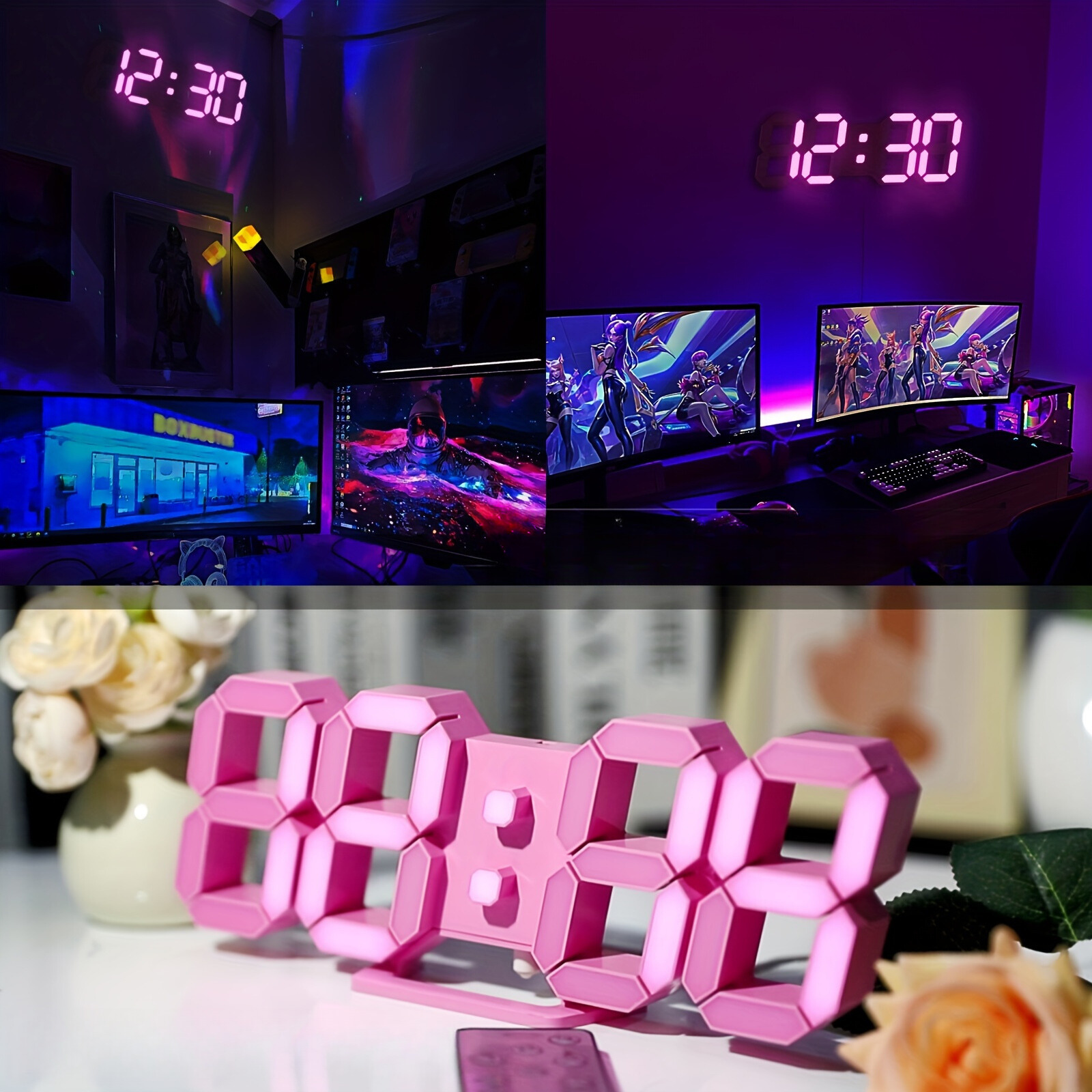 LuxTime – Stylish Digital LED Alarm Clock with Dimmer