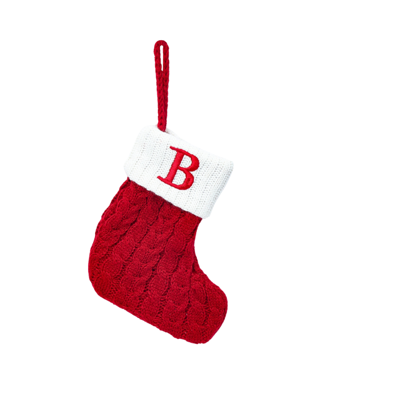 Snowflake Christmas Stockings - Festive Knitted Christmas Decorations