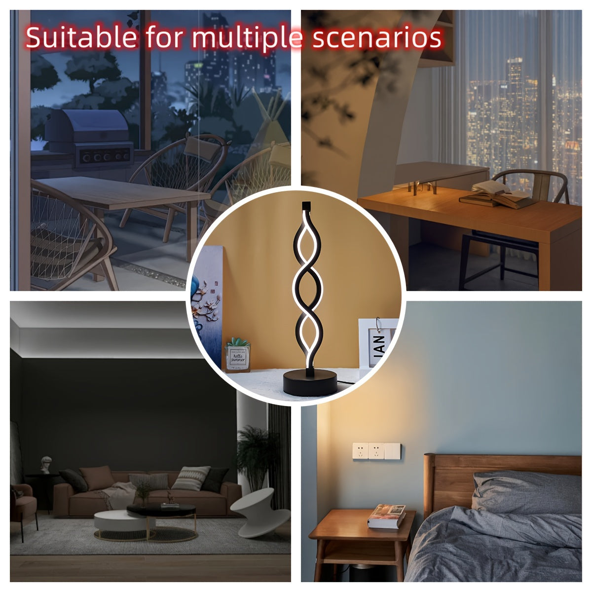 SeaWave Desk Lamp – Modern Aluminum LED Lighting