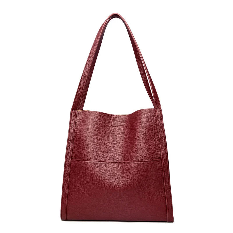 LuxeCarry - Elegant Leather Shoulder Bag for Women