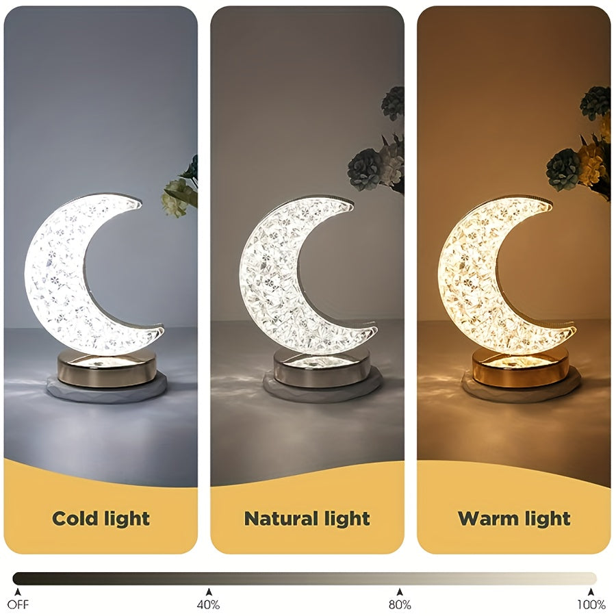 CrystalGlow Lampa - Dimmable Bordslampa med Touch