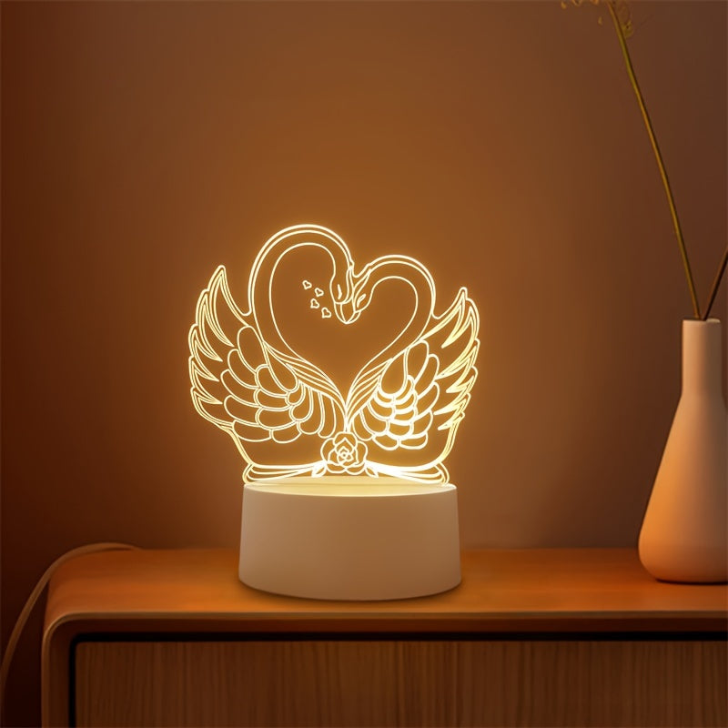 SwaneLume – USB 3D LED Table Lamp