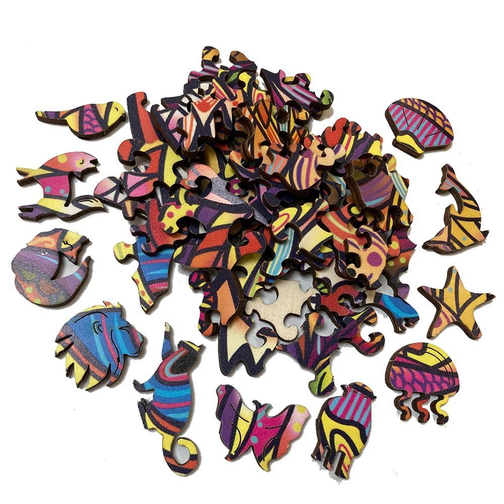 Wooden Puzzle – Wooden Art with Floating Hummingbird