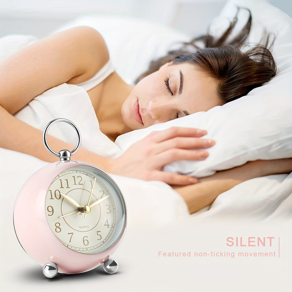 RetroTime Clock - Stylish Silent Alarm Clock with Night Light