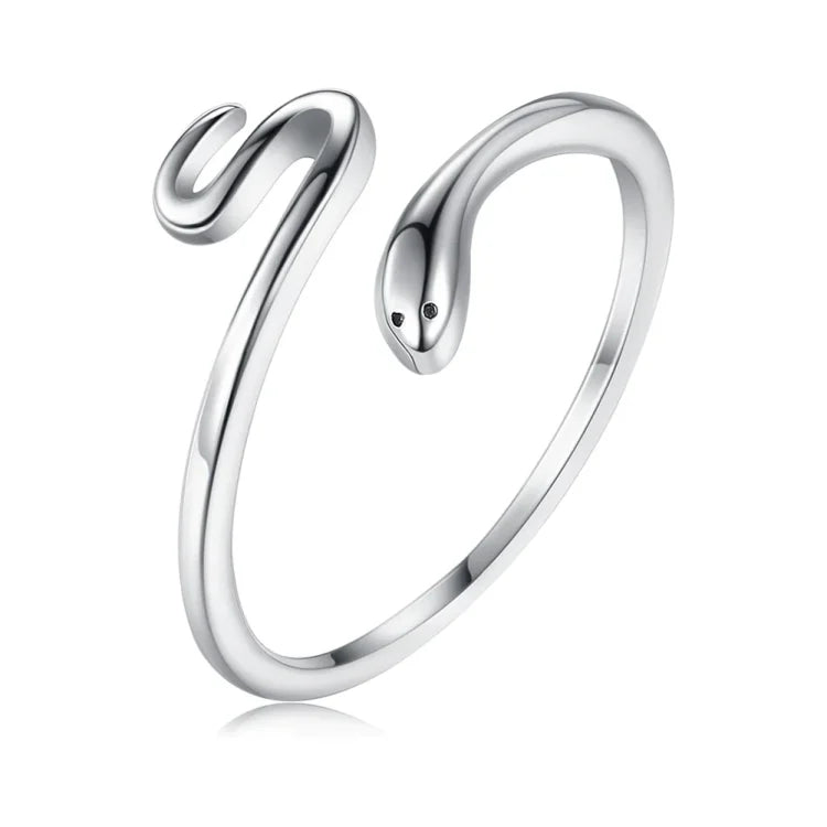 Amira Adjustable Snake Ring - Perfect Customization for Your Style!