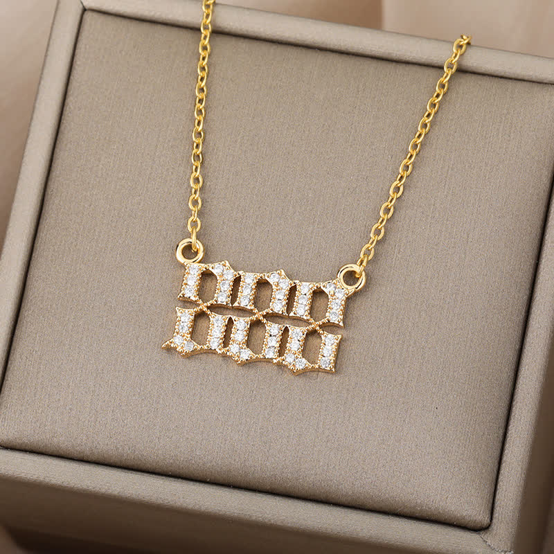 Seraphina Zirconia Angel Number Necklace - A Symbolism of Protection and Love