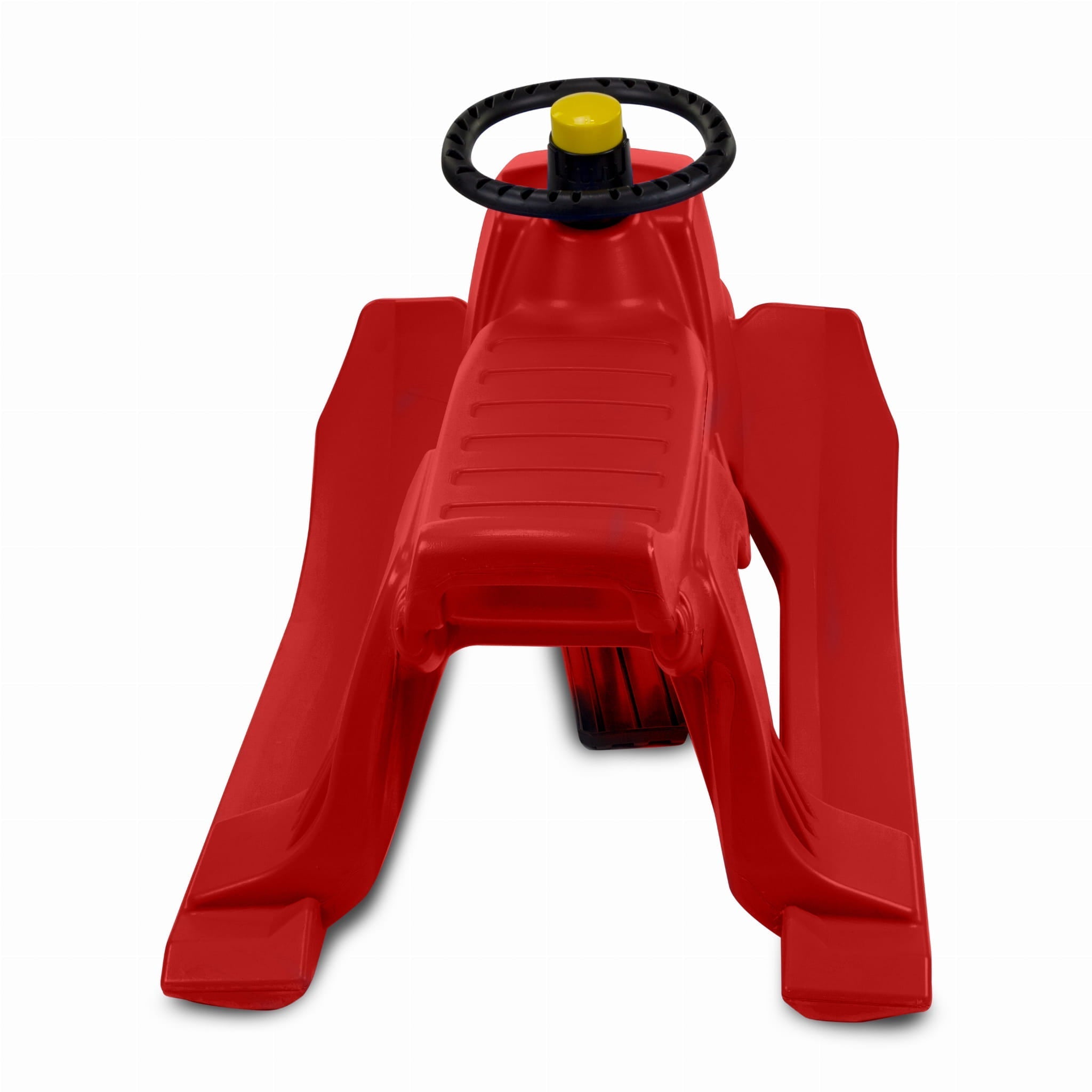 SnowGlide Sled - Lightweight Red Plastic with Handlebar