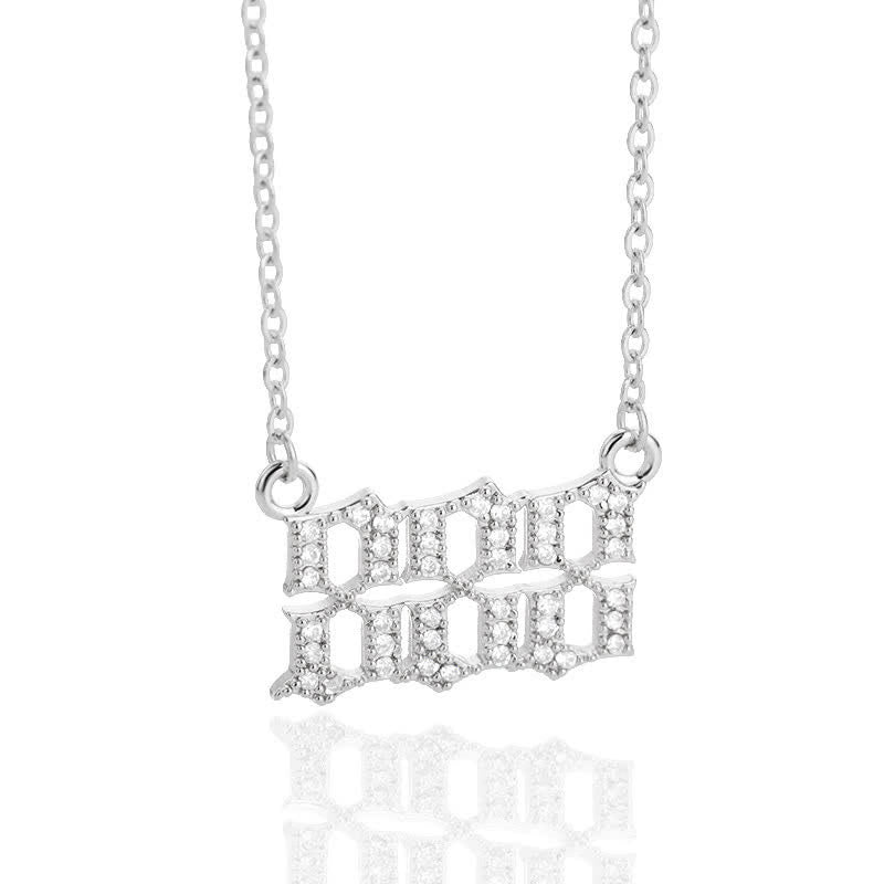 Seraphina Zirconia Angel Number Necklace - A Symbolism of Protection and Love