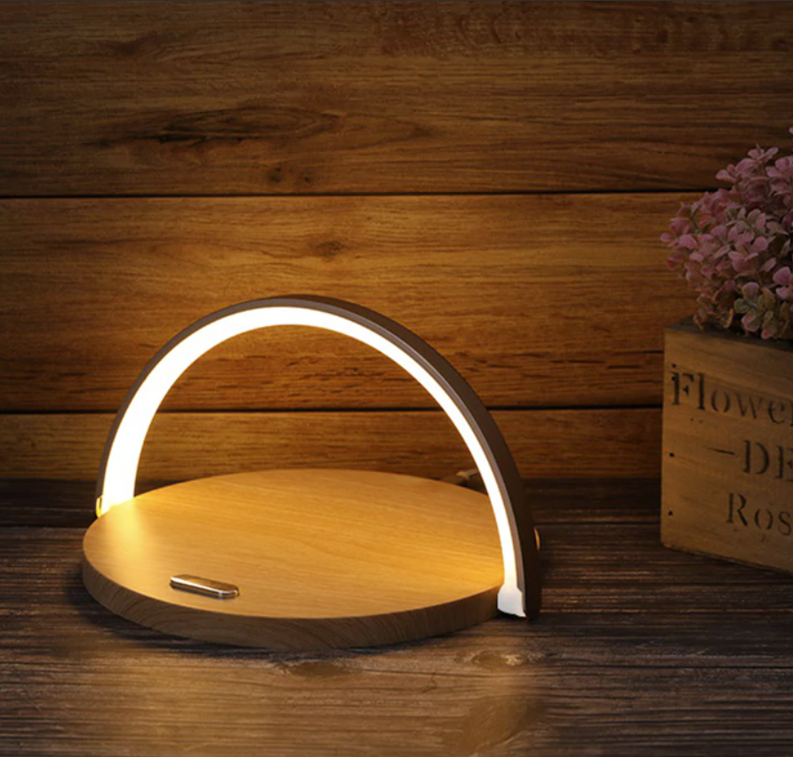 Bowlight Design™ - Stylish 3-in-1 Night Light with Qi Charger