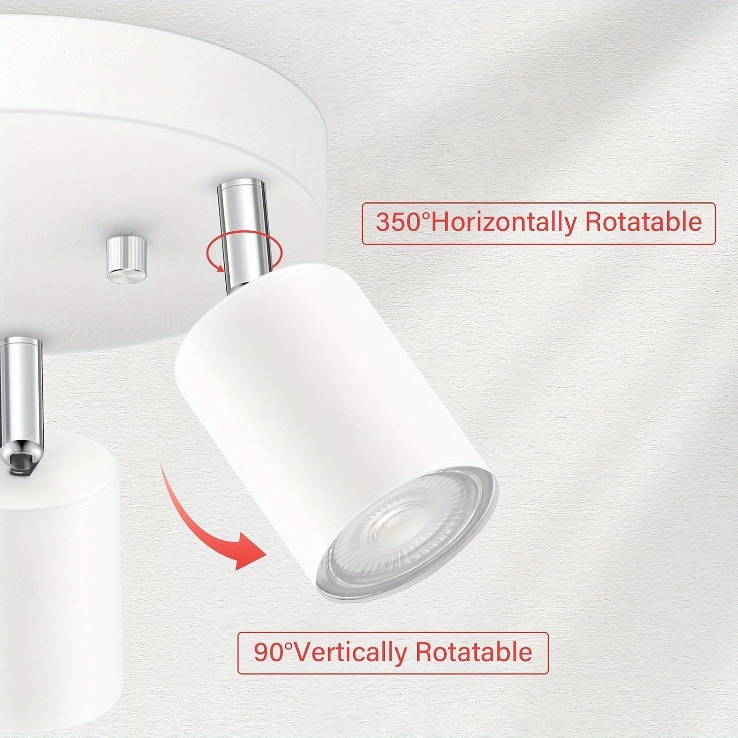 FlexiGlow - Adjustable 3-Light Ceiling Light GU10
