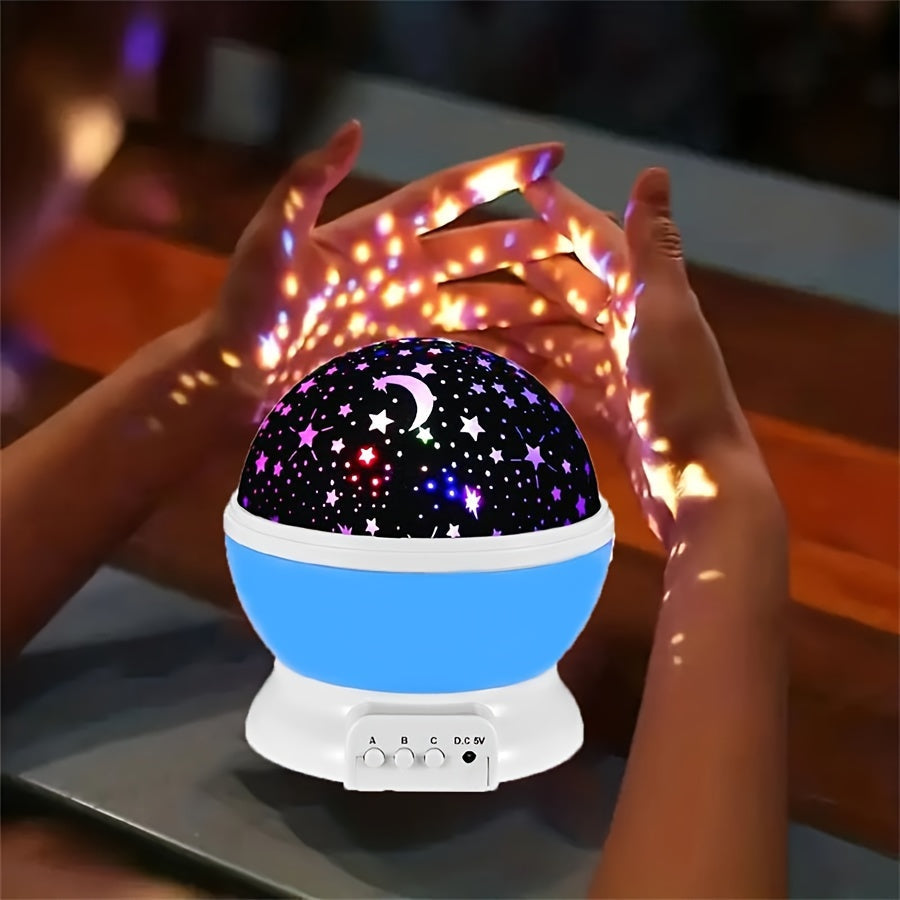 StarryDream Projector – Colorful Starlight with 360° Rotation