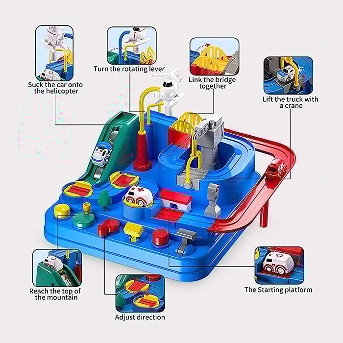 RescueTrack Adventure Set – Educational Preschool Toy