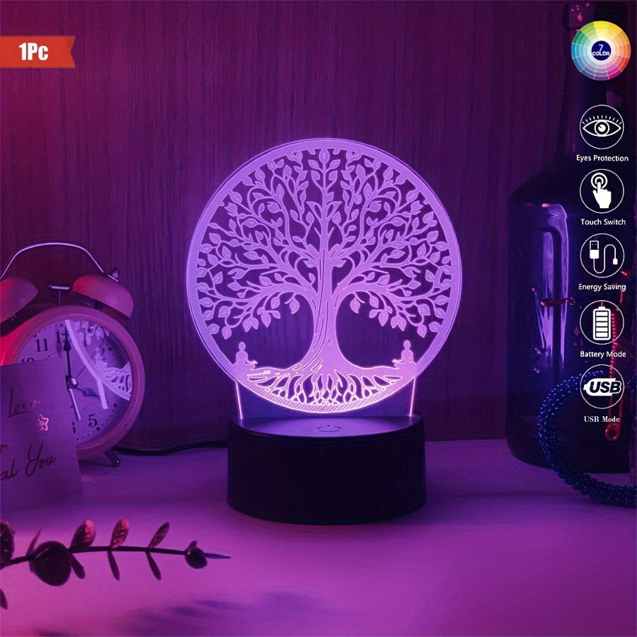 GlowTree Lamp - 3D Acrylic Night Light USB