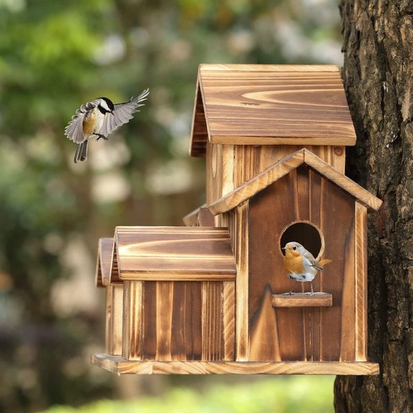 NatureNest – Stiligt Handgjort Fågelhus i Trä