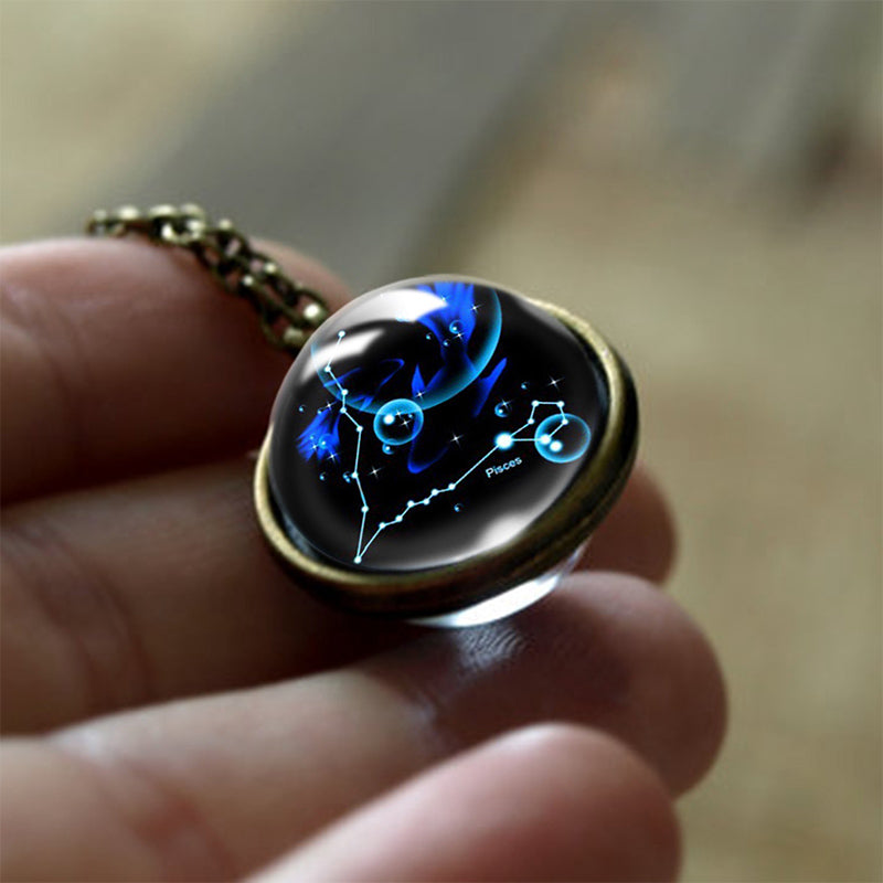 Sofias Glas 12 Zodiac Signs Protection Pendant - Enchanting Protection for Your Zodiac Sign