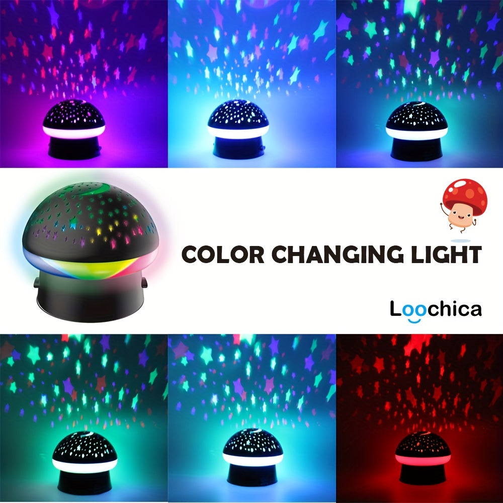 Starlight Lamp – Magic Mushroom Night Projector