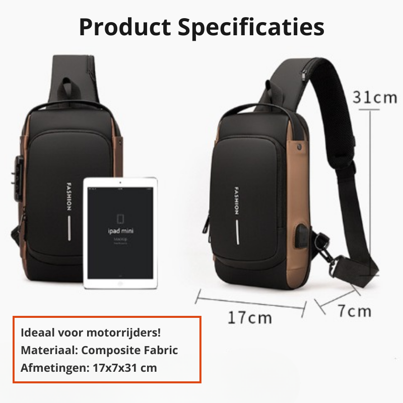 Julian Shoulder Bag - Stylish Shoulder Bag with Charging Function