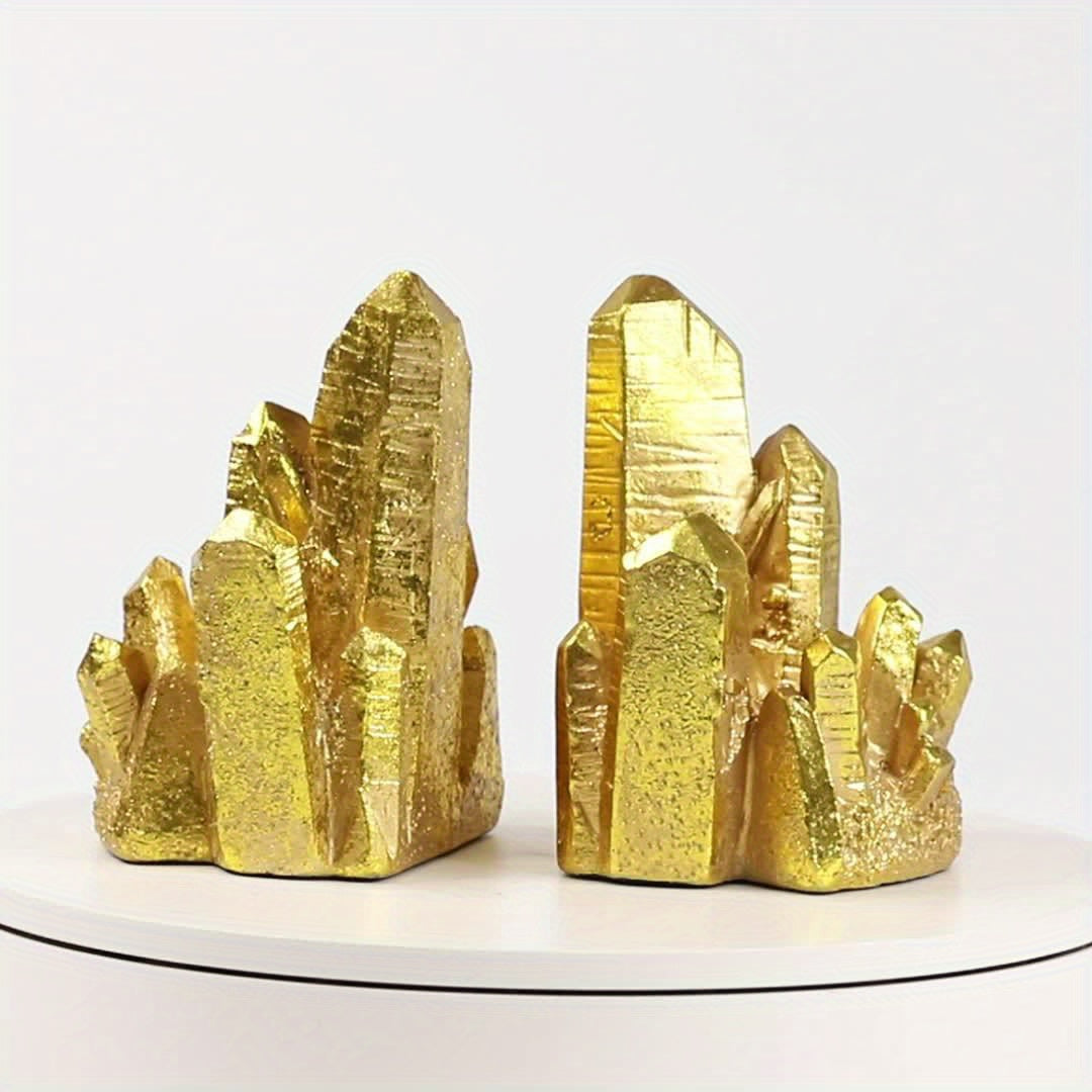 CrystalForm - Vintage Bookends with Crystal Design