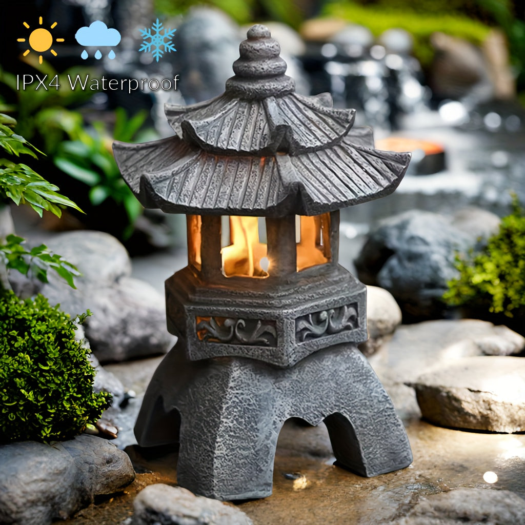 LumiGlow Lampa - Zen Trädgårdsdekoration på Solenergi