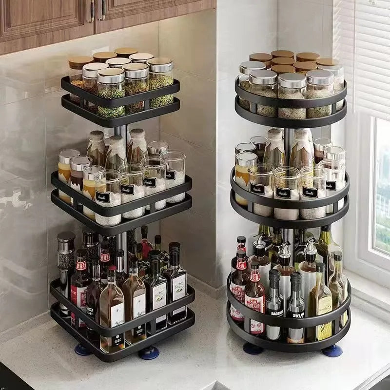 360° Rotatable Multifunctional Storage Shelf