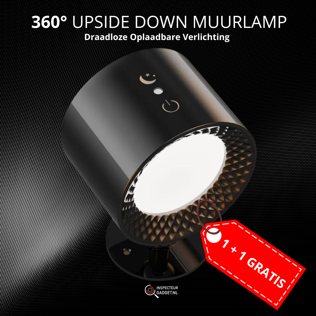 360° Updown Wall Lamp - Wireless Rechargeable Wall Lamp