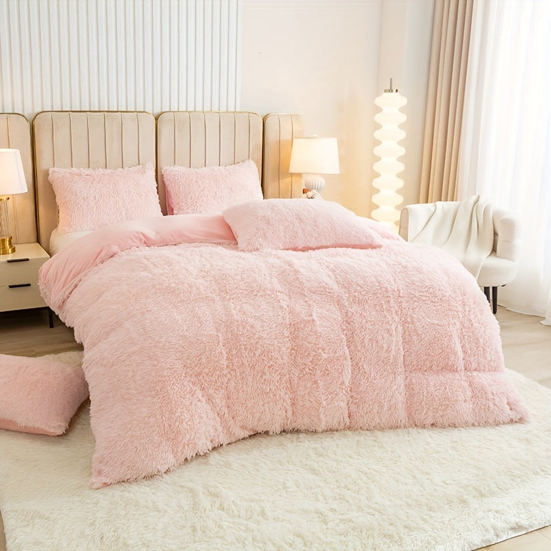 Ultra Plush Plush Bedding Set with Zipper - Luxury & Comfort