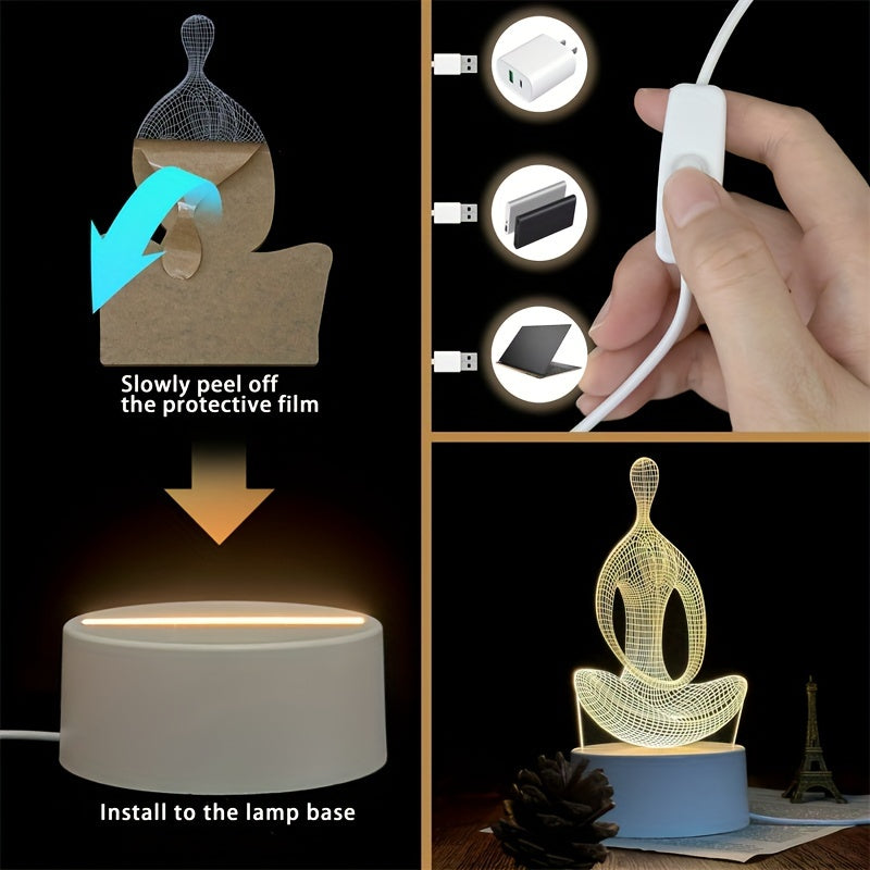 ZenLight - Modern 3D Yogalampa