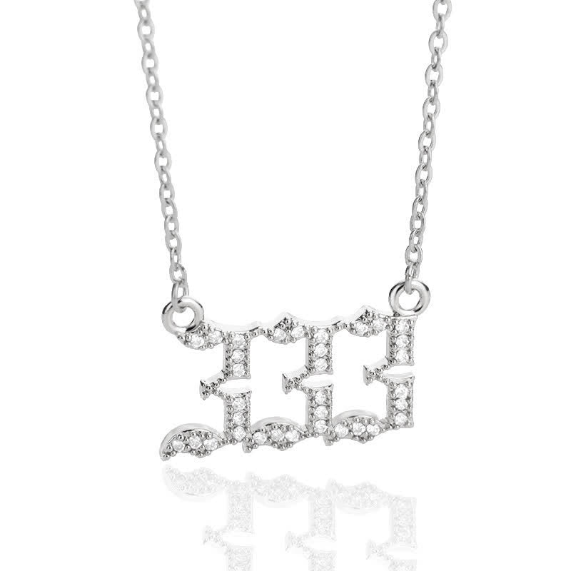Seraphina Zirconia Angel Number Necklace - A Symbolism of Protection and Love