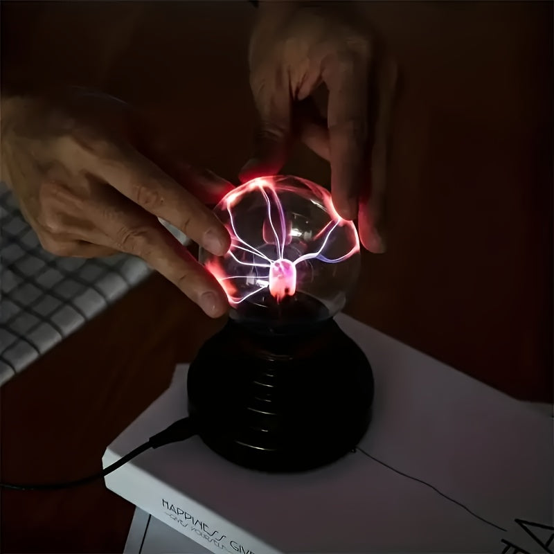 PlasmaGlow - Interaktiv LED Plasmaboll med USB