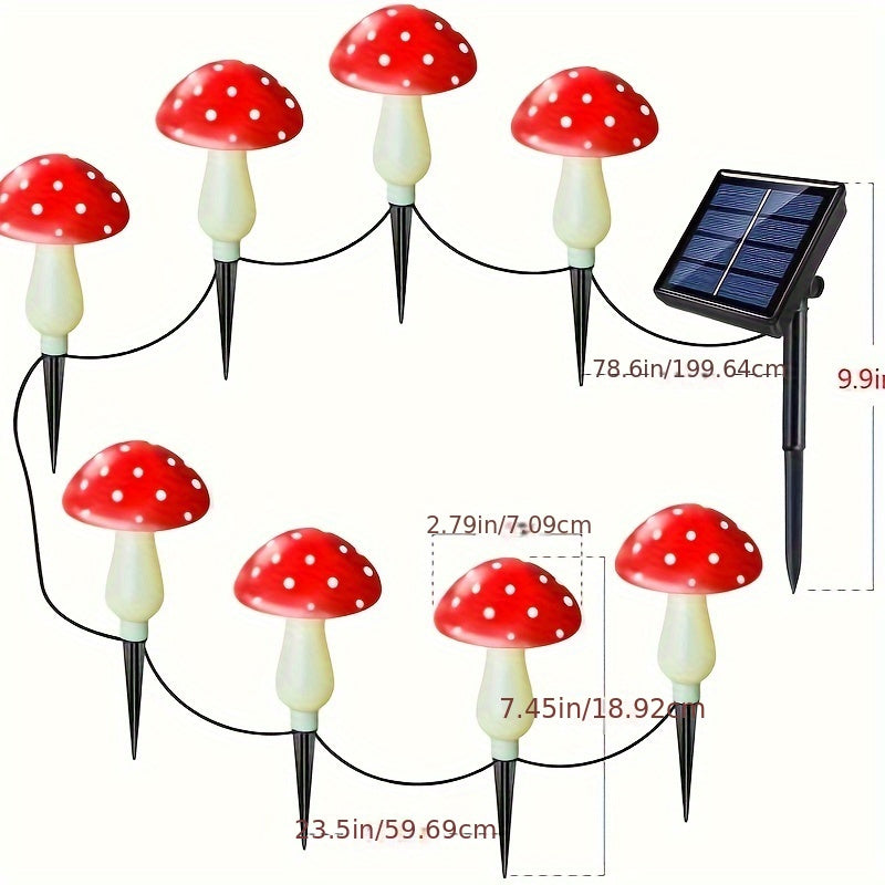 SolarGlow Lamp - Energy Efficient Garden Lighting with 8 Modes