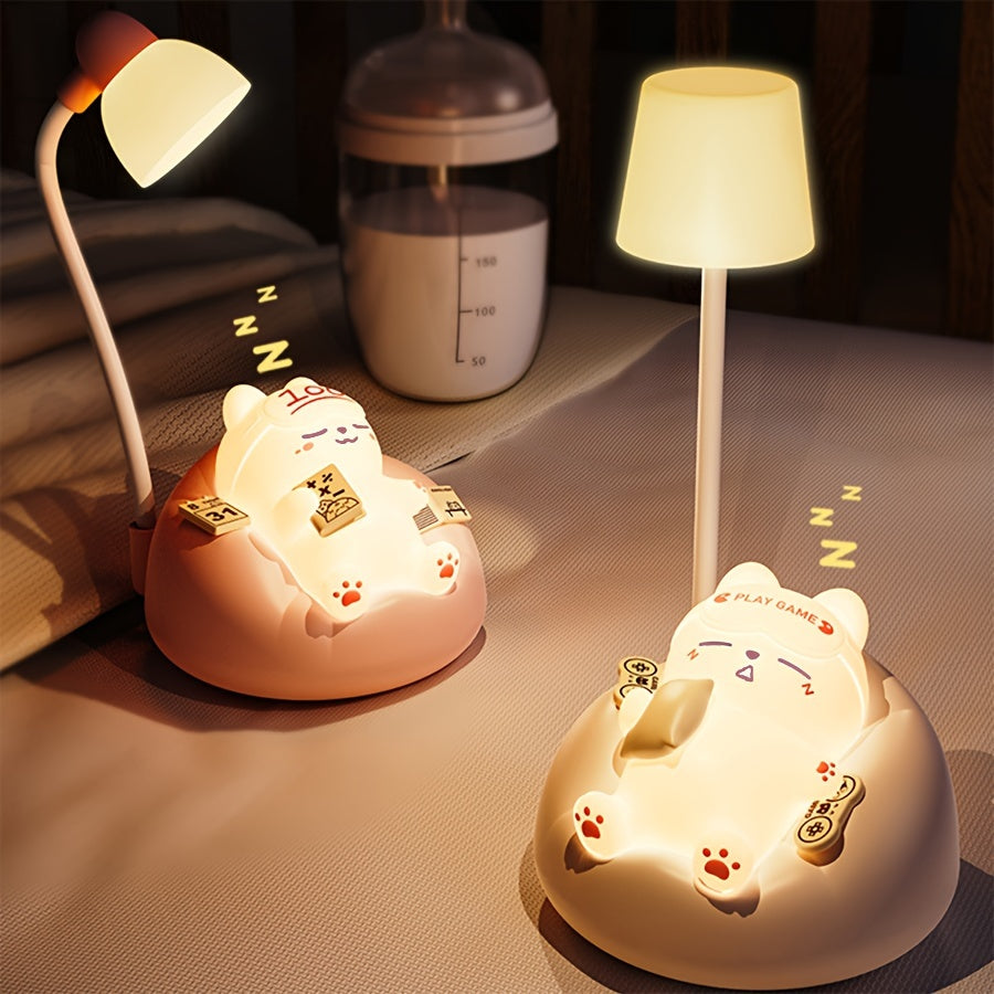 GlowCharge Lamp - Rechargeable LED Night Light with USB