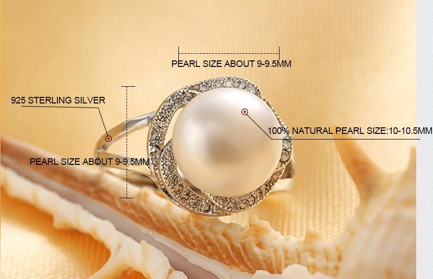 Beautiful Adjustable Pearl Ring for a Refined Style!