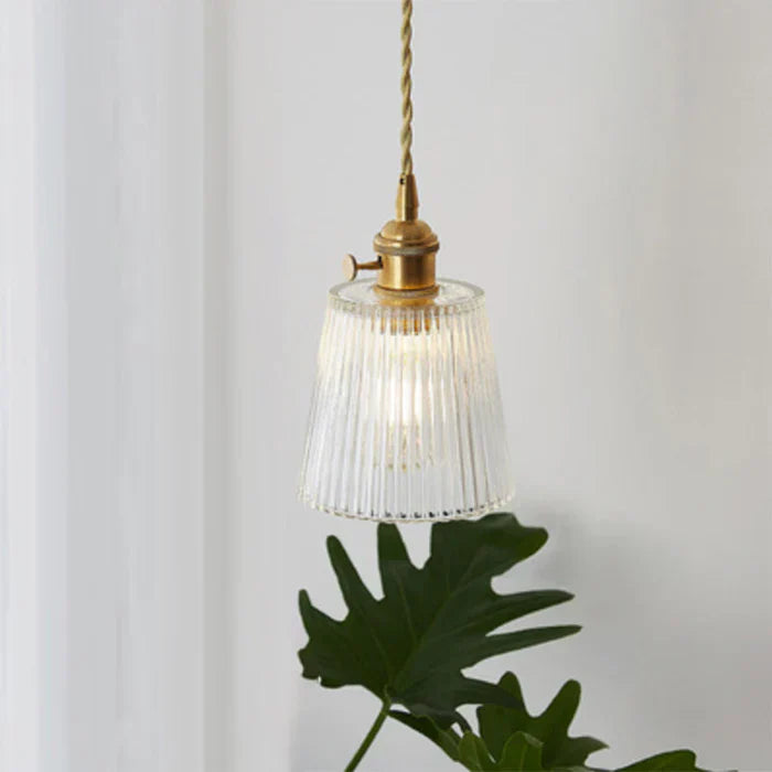 OpulentGlow Pendant – Elegant Glass Ceiling Lamp