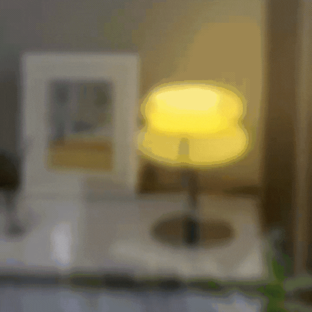 Elegant Macaron Glass Ball Table Lamp with USB - 3 Light Colors