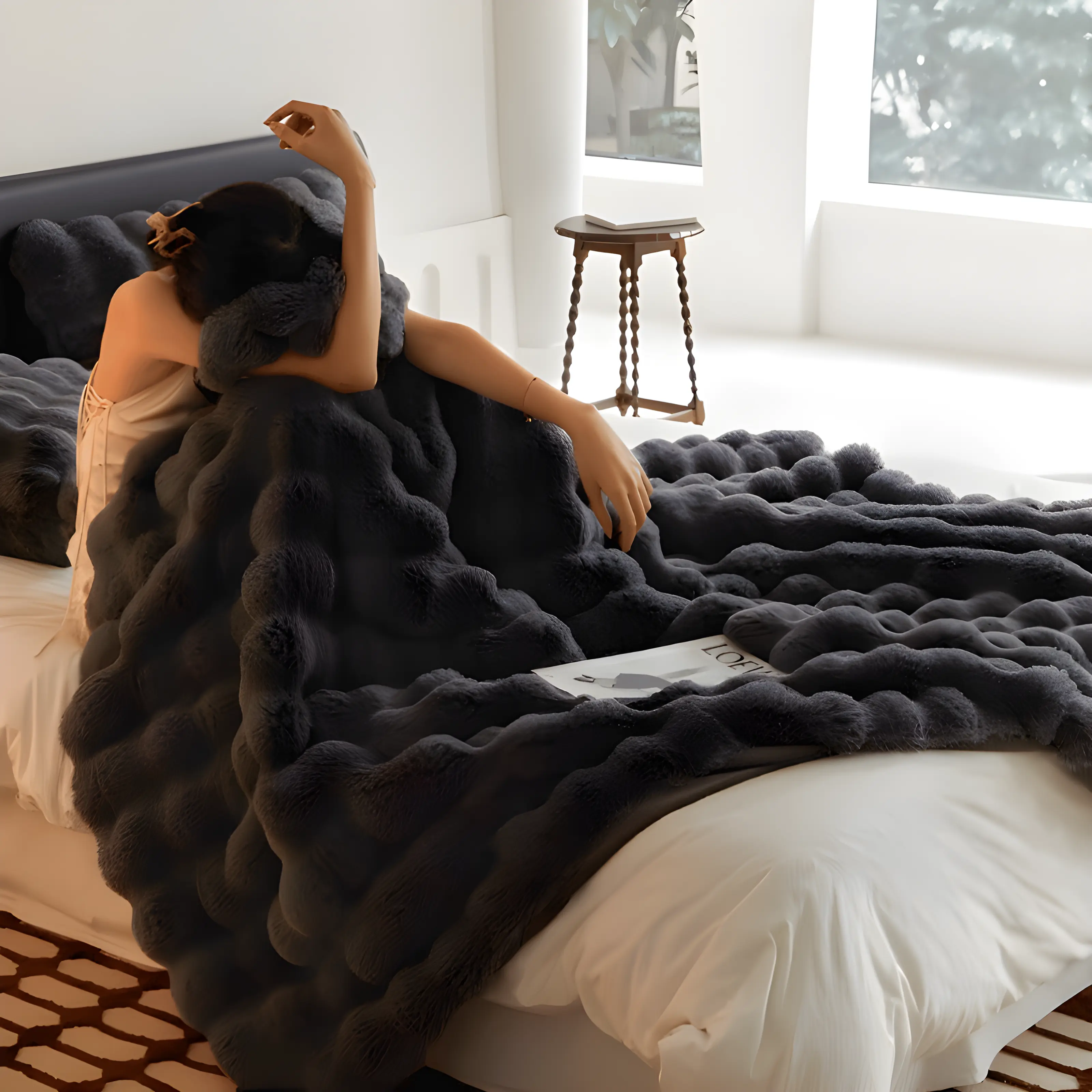 Luxurious Fluff Bubble - Blanket for Ultimate Comfort