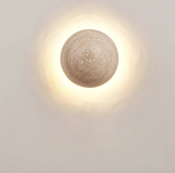 ZenGlow Vägglampa - Wabi-Sabi Minimalism för Din Vägg