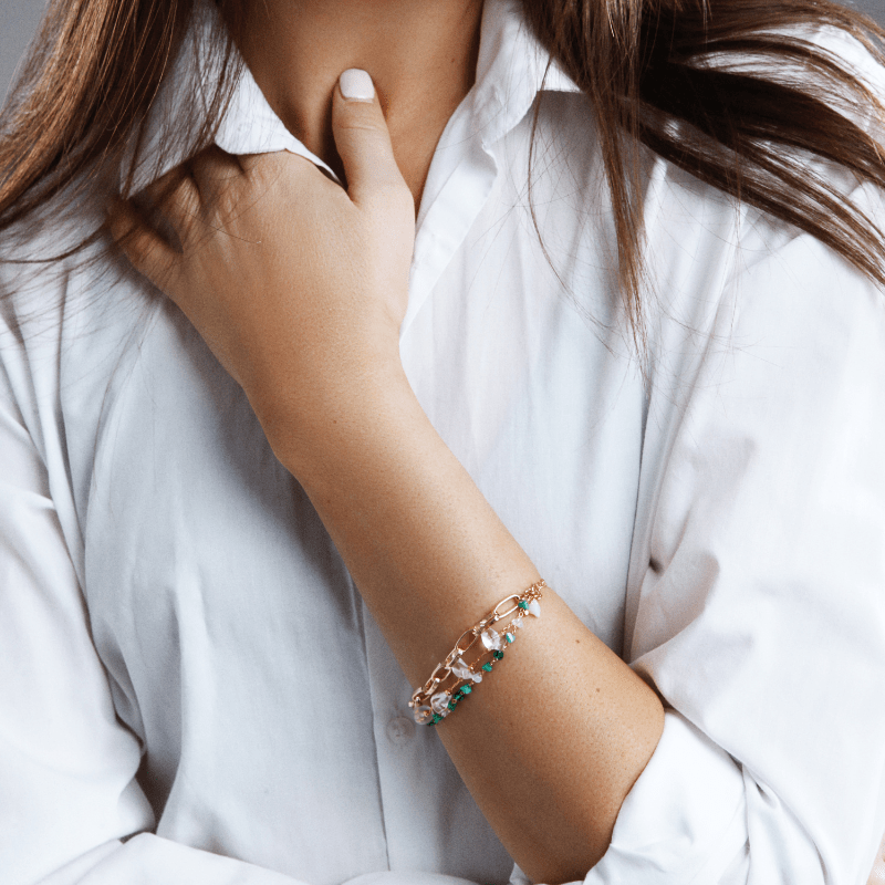 Isabelle Bracelet - Elegant Turquoise and Opal