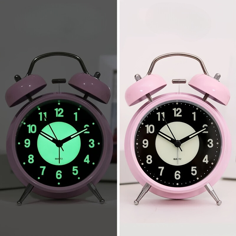 GlowClock – Modern Silent Illuminated Metal Alarm Clock