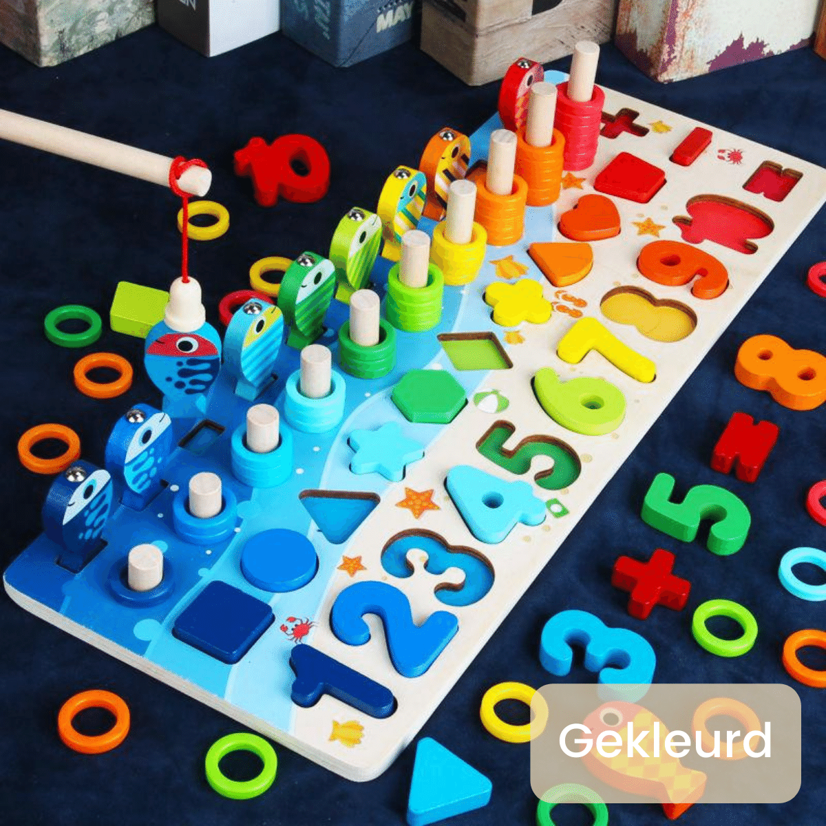 SafariExplorer - Wooden Montessori Play Table for Toddlers