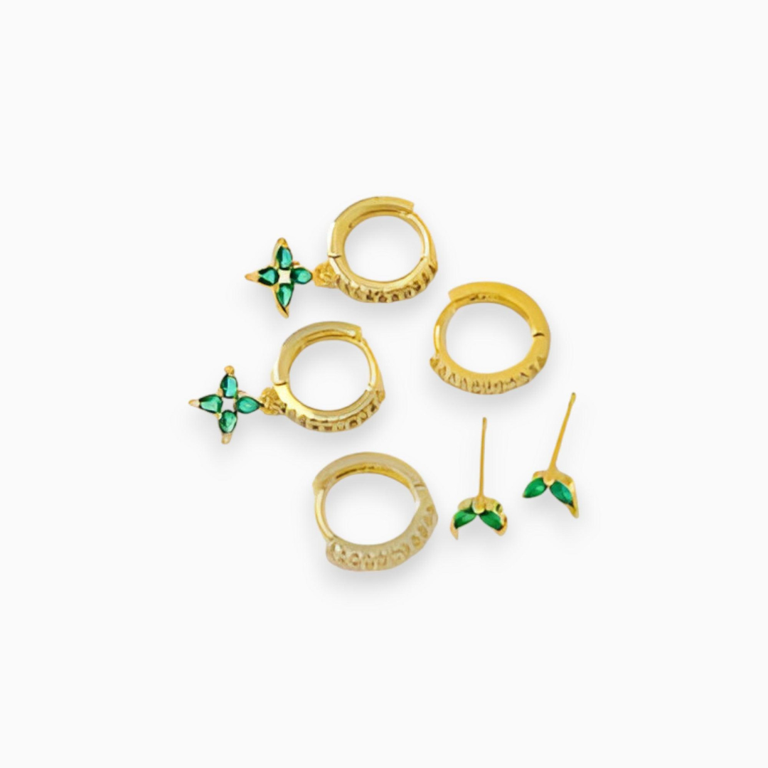 GoldGleam Earrings - Elegant Earring Sets